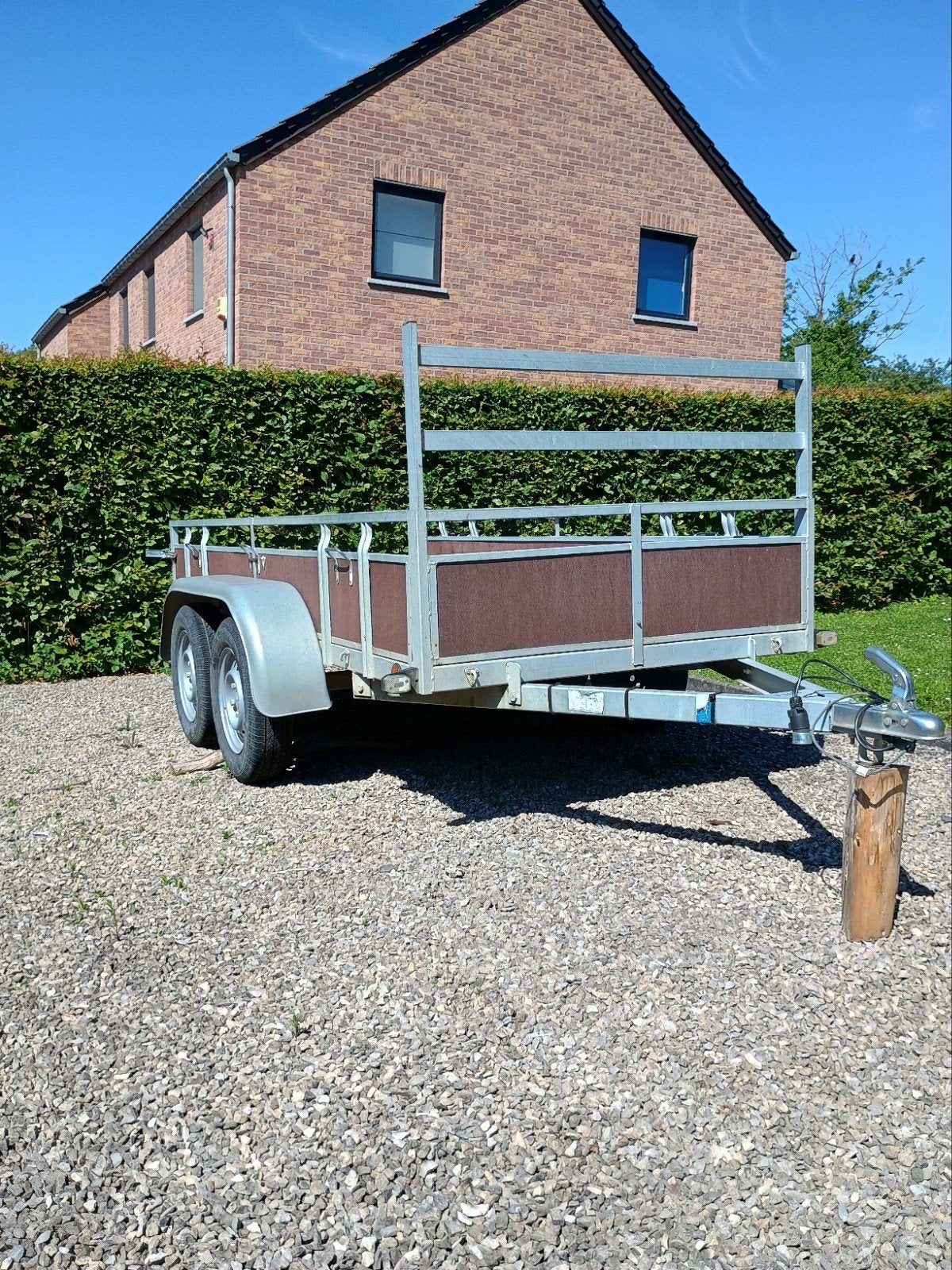 Dubbelassige aanhangwagen van 3 m/1,3 m, Auto diversen, Aanhangers en Bagagewagens, Ophalen