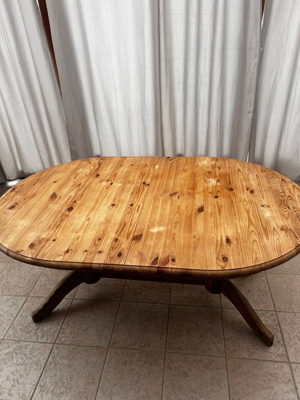 Table ovale extensible, Maison & Meubles, 50 – 75, Enlèvement ou Envoi, 150 à 200 cm, Utilisé