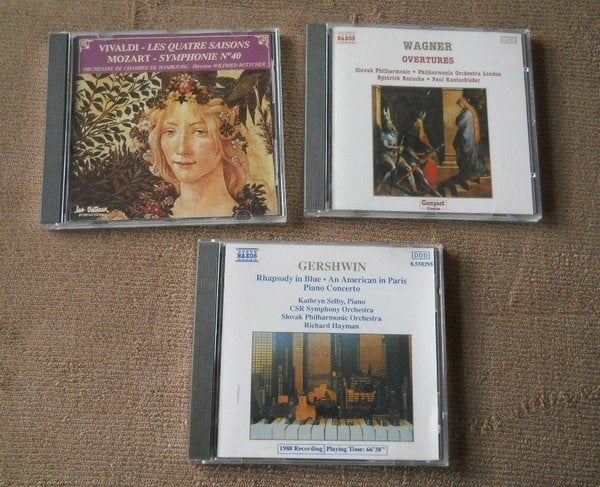 Lot 3 CD musique classique : Vivaldi , Wagner et Gershwin, CD & DVD, Enlèvement, Utilisé, Autres compositeurs