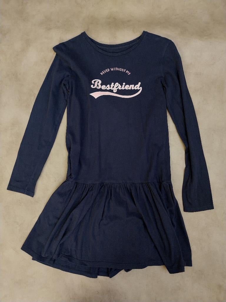 Donkerblauwe jurk “Best Friend” – 12 jaar, Meisje, La Redoute, Ophalen of Verzenden, Zo goed als nieuw