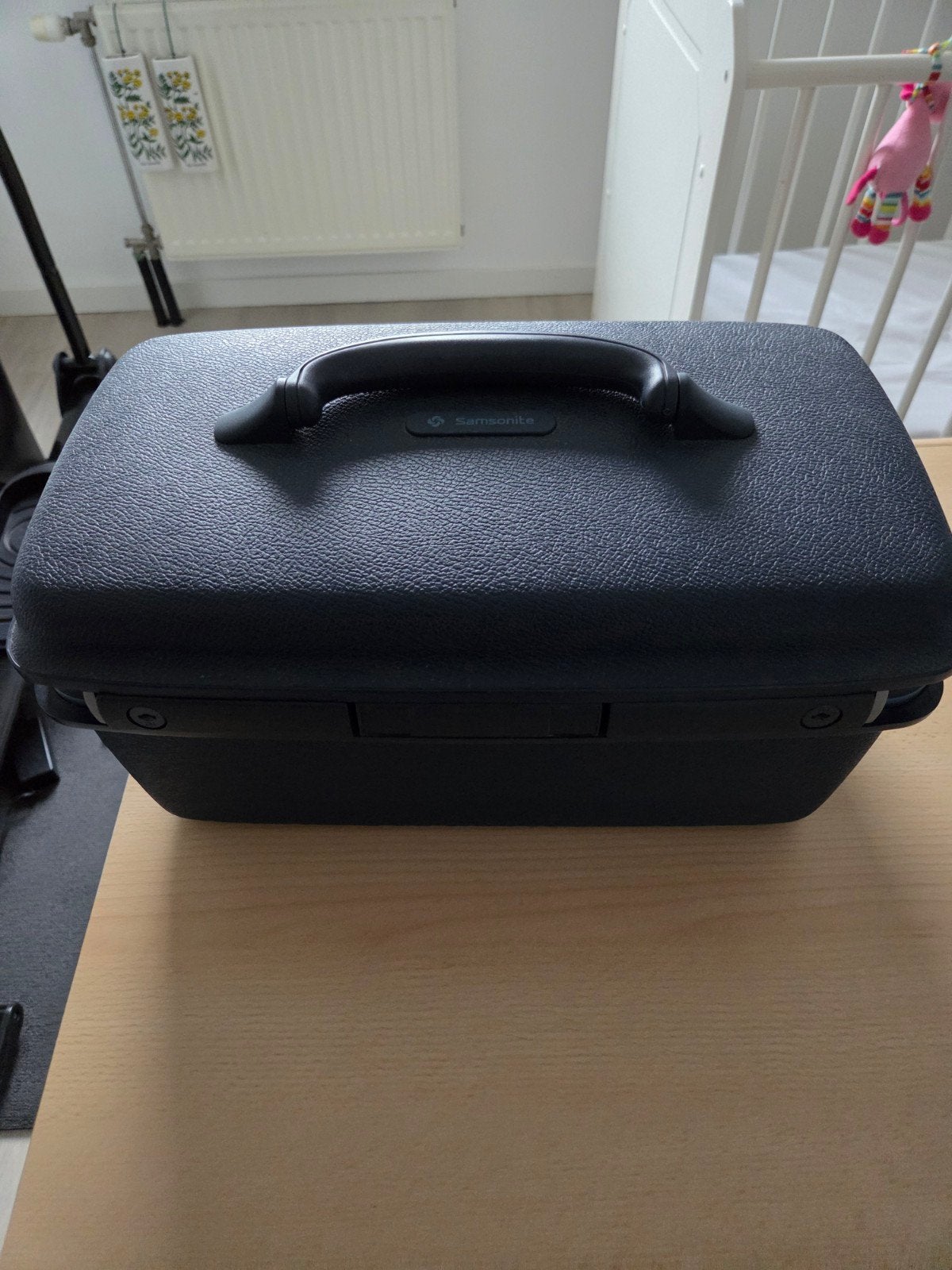 blauwe beautycase samsonite, Enlèvement