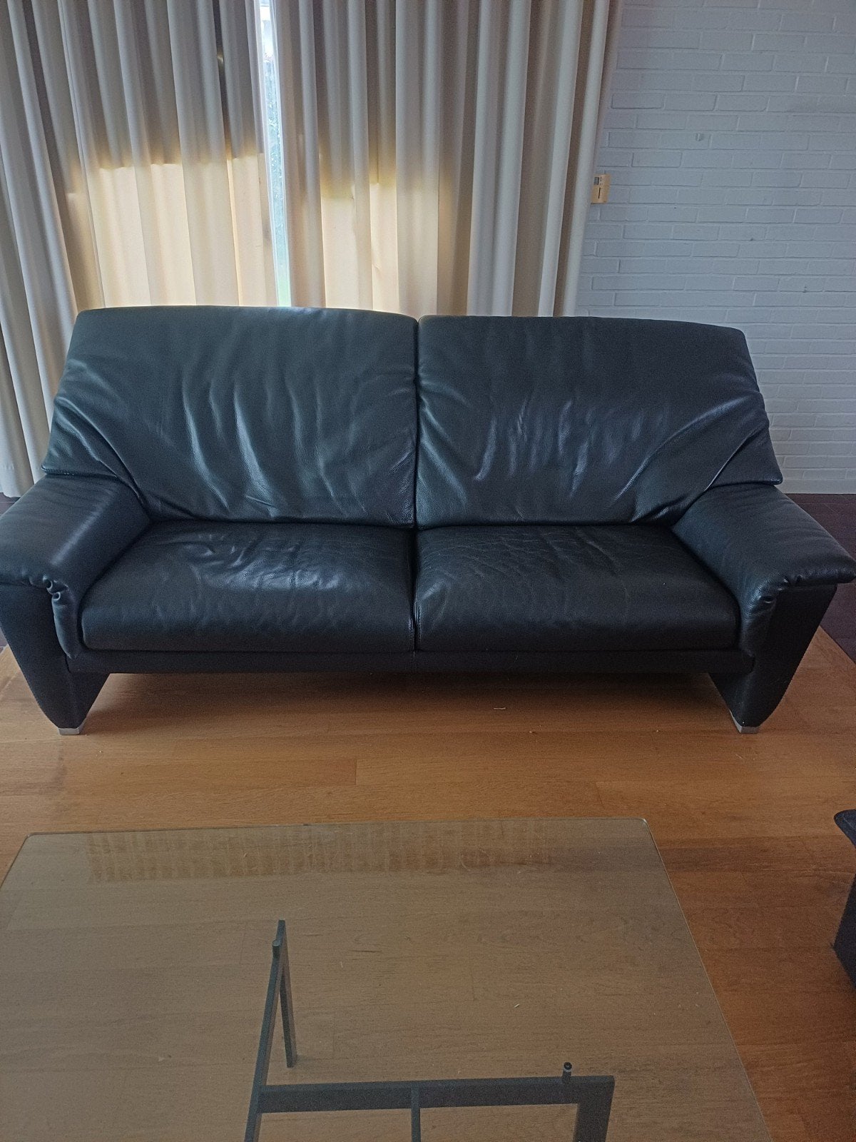 Prachtig Durlet salon, Ophalen, Zo goed als nieuw, Leer