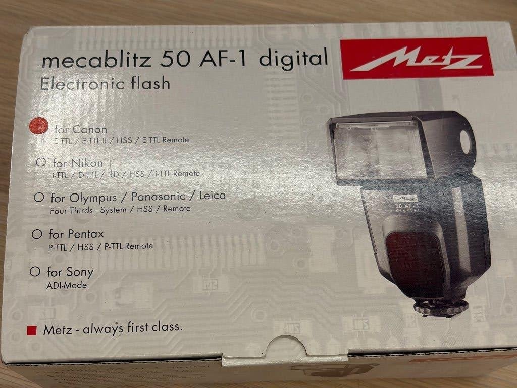 Flash Metz mecablitz 50 AF-1 digital pour Canon, Enlèvement ou Envoi, Metz, Canon, Pliable
