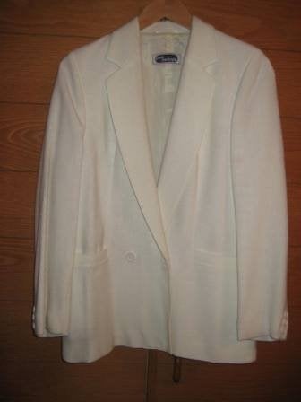 Witte damesblazer - maat 40 - vintage, Kleding | Dames, Ophalen of Verzenden, Zo goed als nieuw, Maat 38/40 (M), Wit