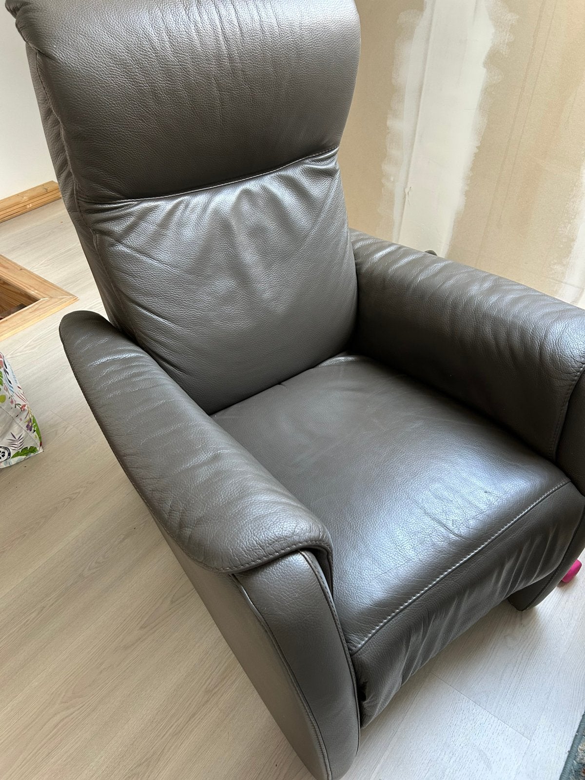 Leren relaxzetel, Huis en Inrichting, Ophalen, Zo goed als nieuw, Leer