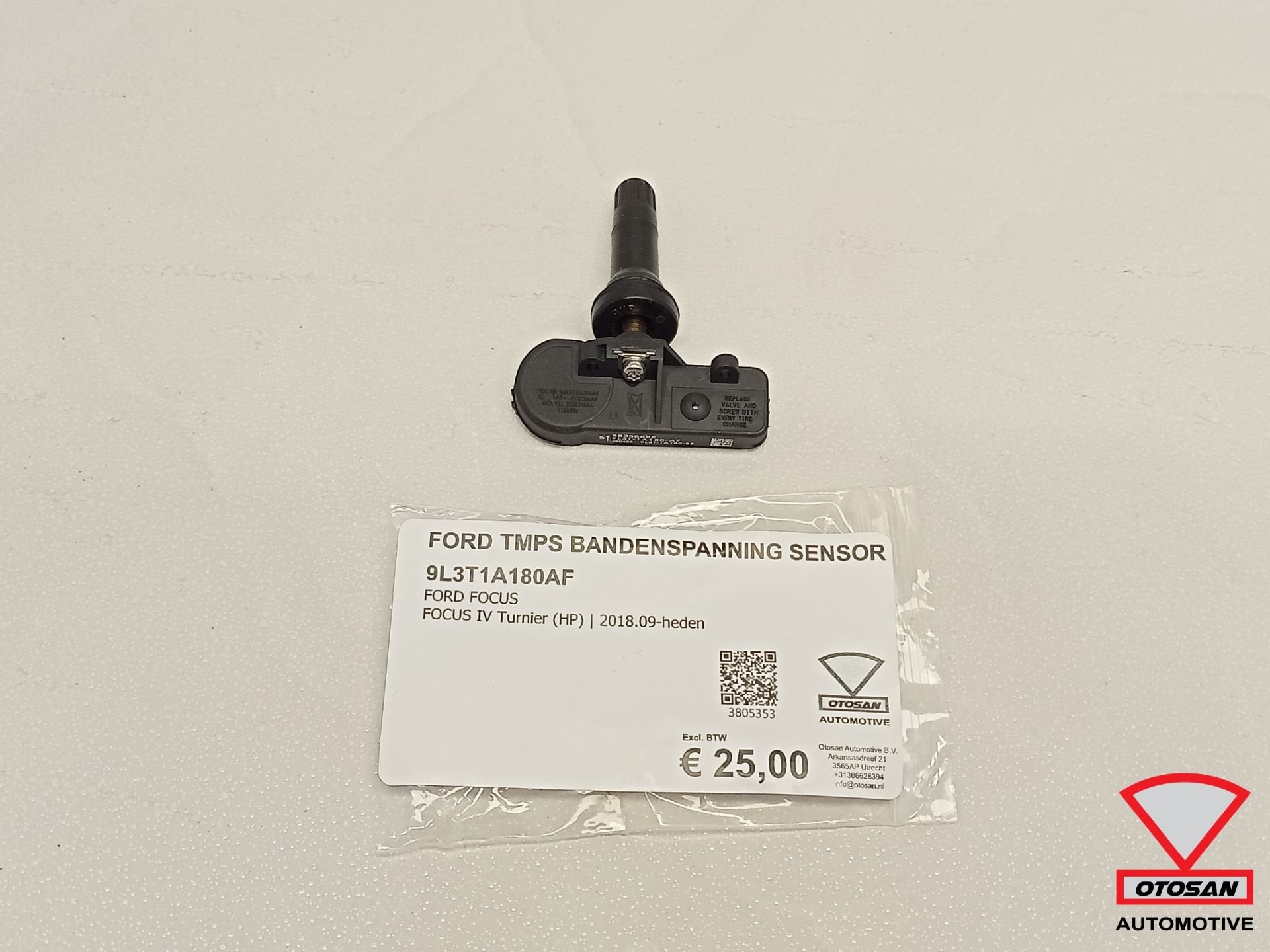 Capteur de pression des pneus Ford TMPS 9L3T1A180AF, Neuf, Info@ford.com, Ford, Ford Motor Company