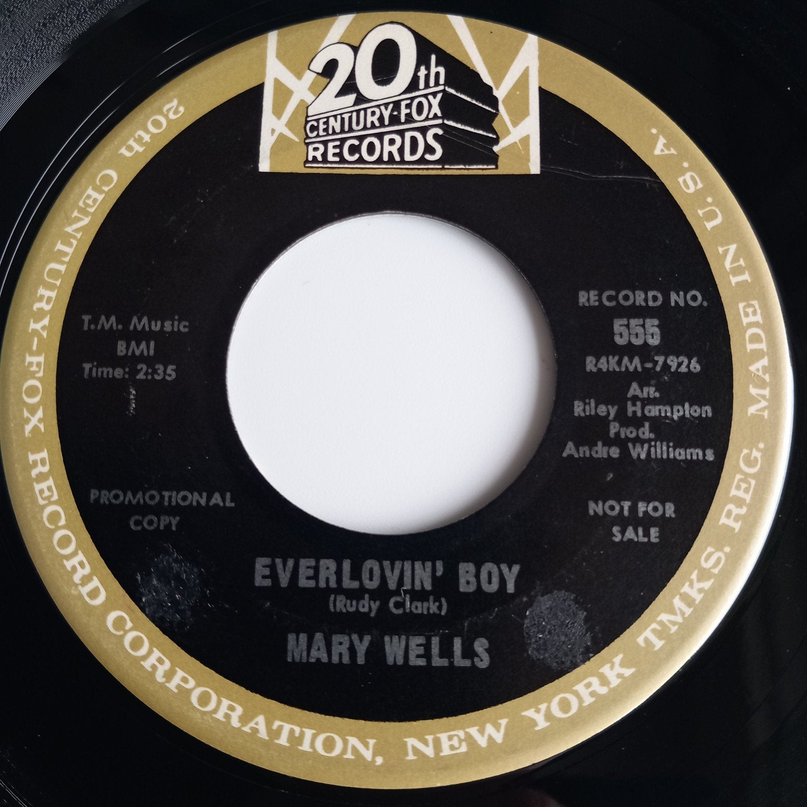 MARY WELLS. EVERLOVIN BOY. 2 FACE 1965 R&B USA 45T, Enlèvement ou Envoi, R&B