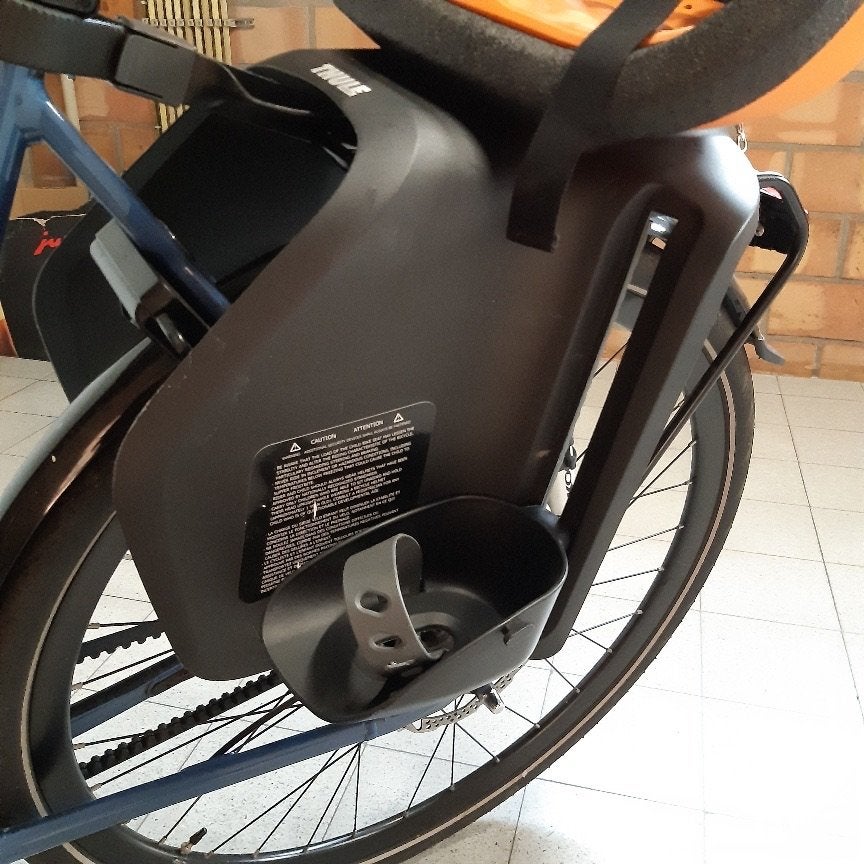 Kinderzitje fiets, Vélos & Vélomoteurs, Siège avant, Yepp (Thule), Repose-pieds, Comme neuf
