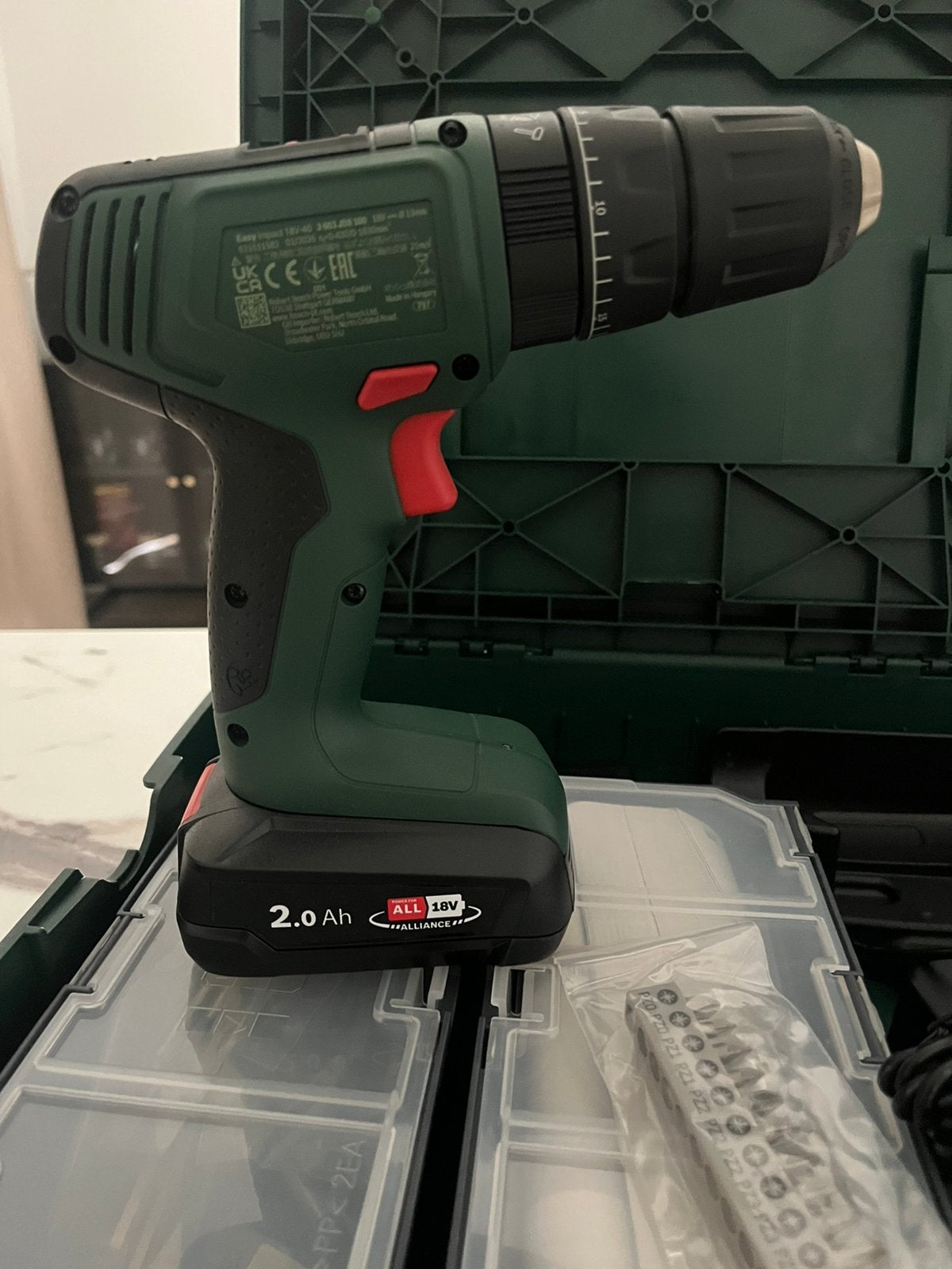 Bosch EasyImpact 18V-40 — 18V accu-klopboormachine, Ophalen, Zo goed als nieuw