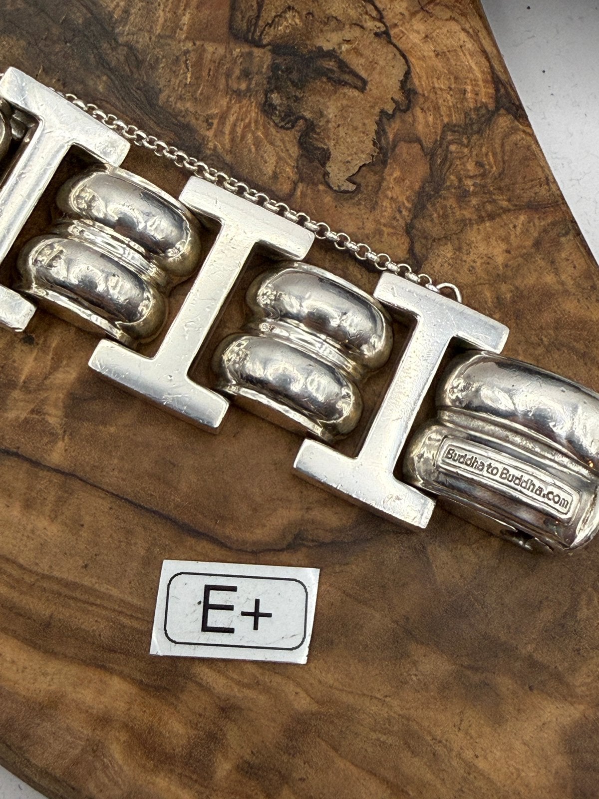 “DOUBLE BATUL XL” buddha to buddha 21,5cm• Maat: E+, Ophalen of Verzenden, Zo goed als nieuw, Zilver, Zilver