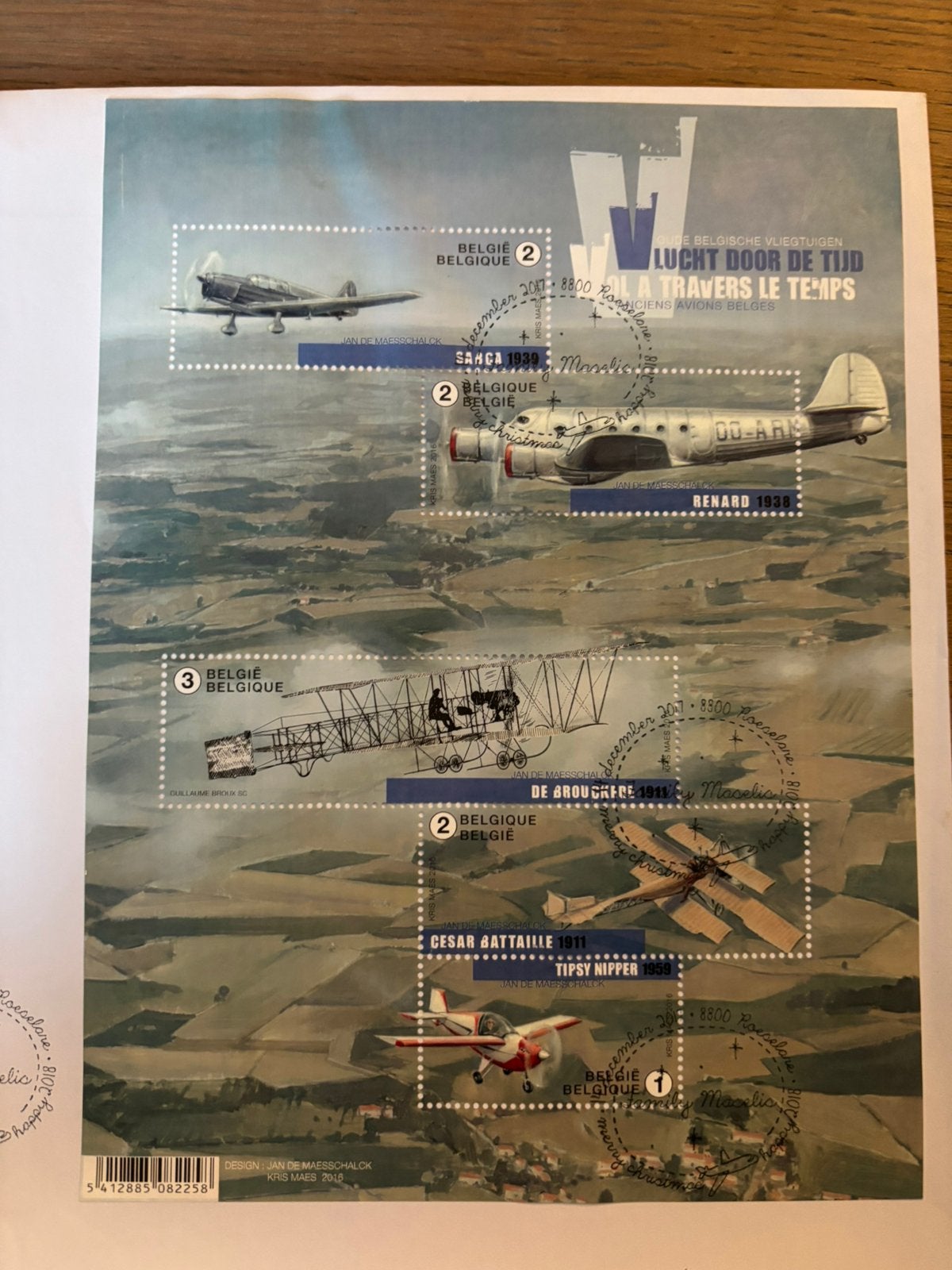 Belgische postzegels, Ophalen of Verzenden, Luchtvaart
