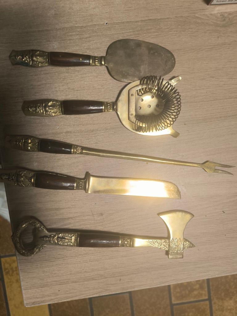 Ensemble d anciens couverts d asie, Antiquités & Art