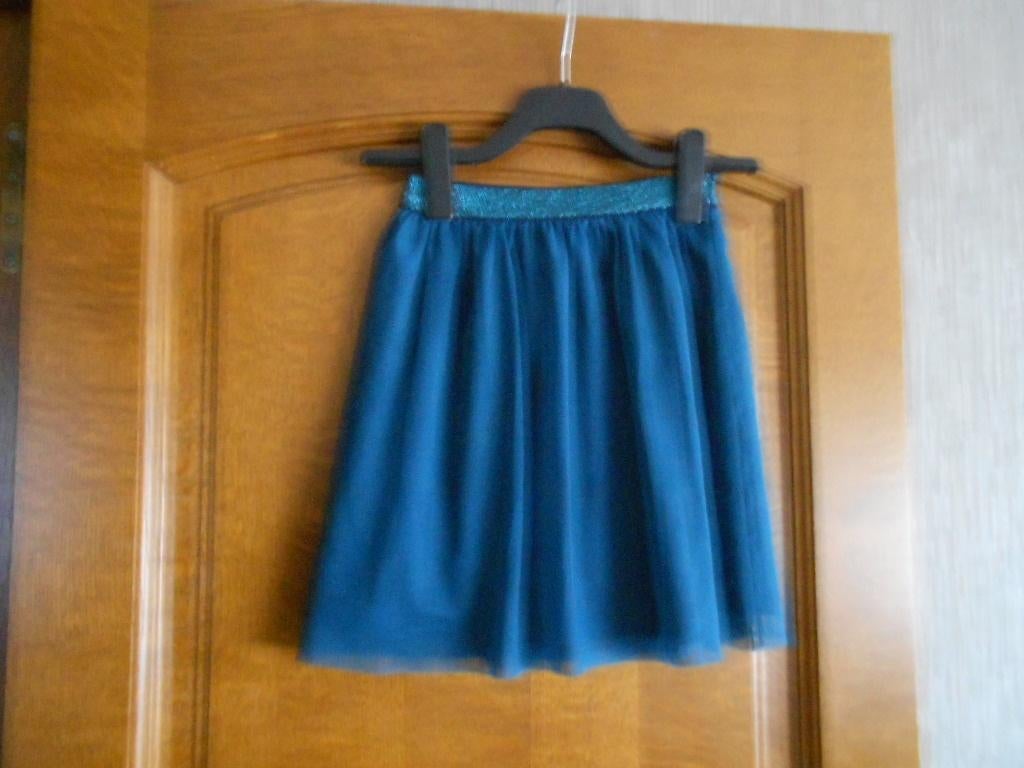 jupe en voile couleur pétrole avec 140 JBC, Robe ou Jupe, Enlèvement ou Envoi, Utilisé, JBC.