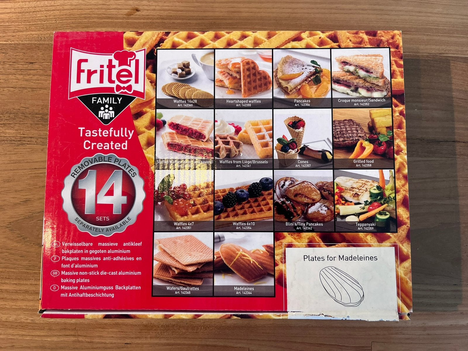 Fritel bakplaten madeleines, Ophalen of Verzenden, Nieuw