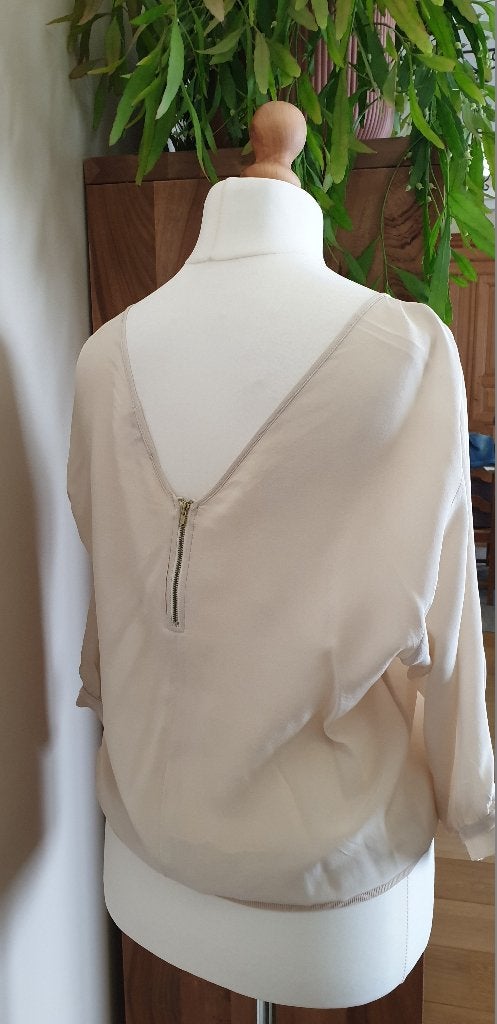Jeff blouse - Maat 36, Kleding | Dames, Jeff, Beige, Ophalen of Verzenden, Zo goed als nieuw