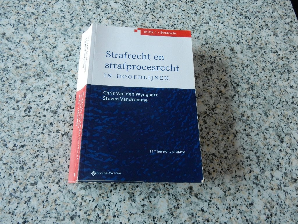 nr.874 - Strafrecht en strafproces - boek 1, Ophalen of Verzenden