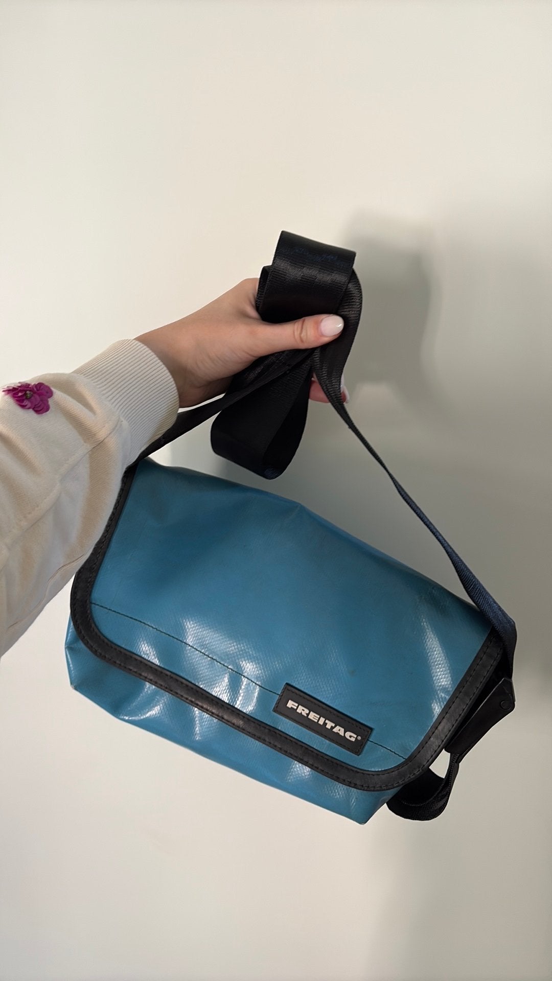 Freitag schoudertas blauw, Ophalen, Zo goed als nieuw, Blauw, Overige merken
