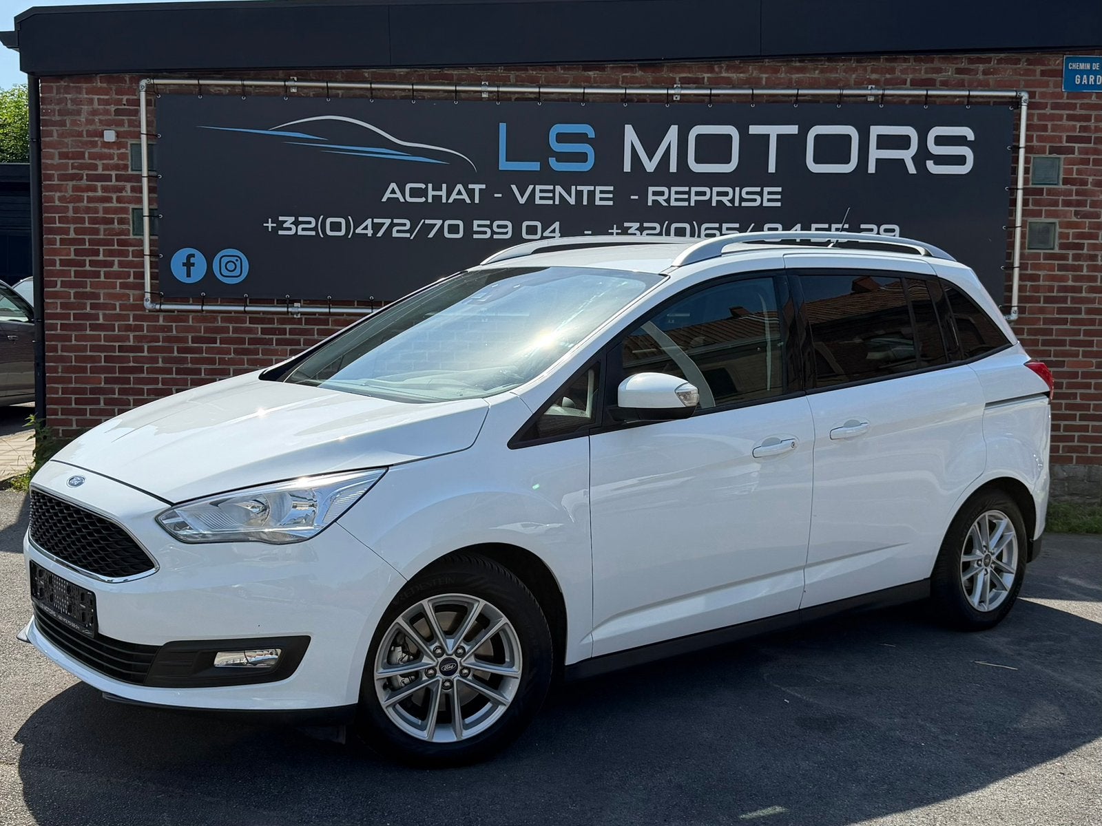 Ford Grand C-Max 7 ZITPLAATSEN!!! TITANIUM!!! 1e rekwisiet!, Dealer onderhouden, Bedrijf, Handgeschakeld, 5 deurs