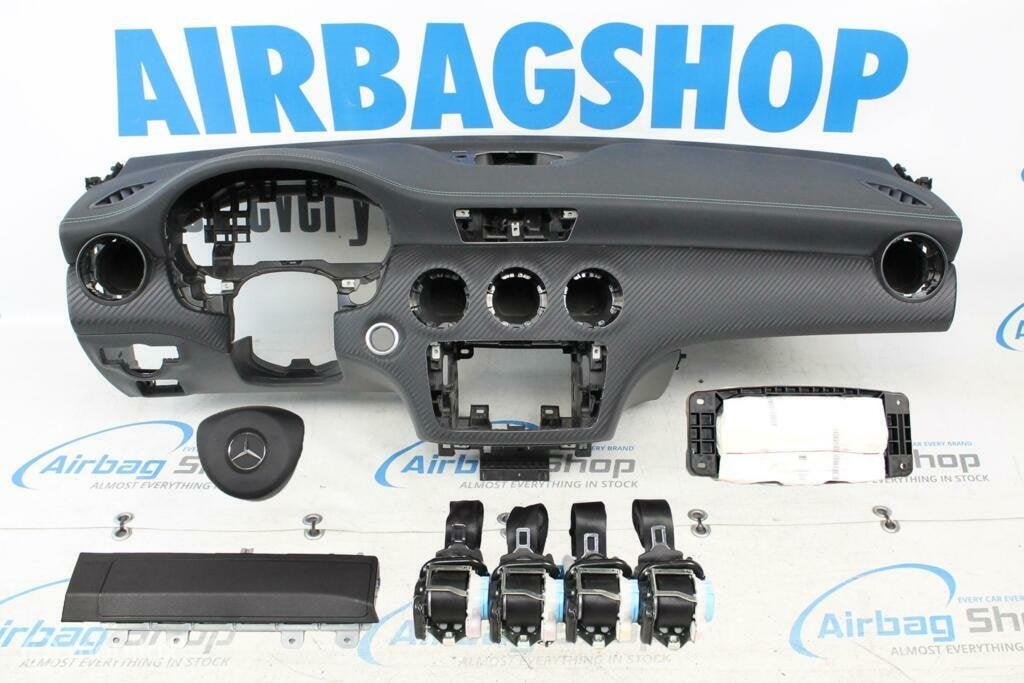 Airbag kit Tableau de bord vert/gris Mercedes A klasse W176, Gebruikt, Ophalen of Verzenden