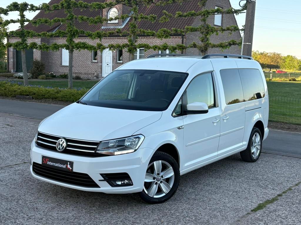 Volkswagen Caddy Maxi 2.0TDI AUTOMAAT 5zit Navi Cam Cruise, Autos, Achat, Euro 6, Entreprise, Noir