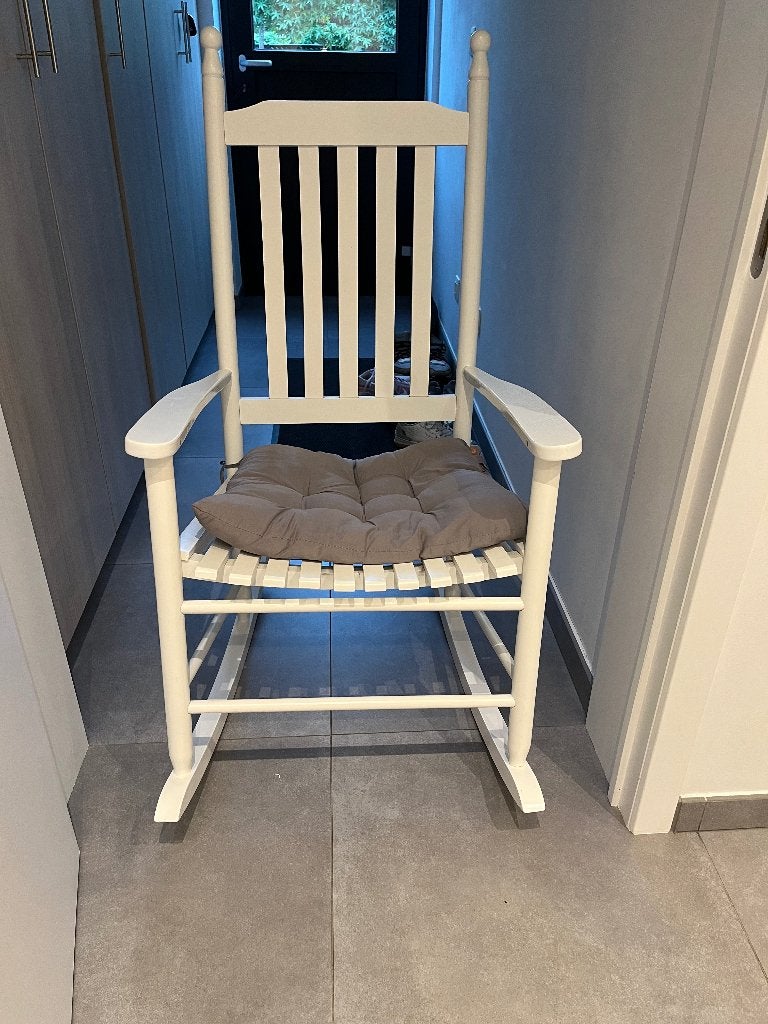 Schommelstoel, Ophalen, Gebruikt, Wit, Eén