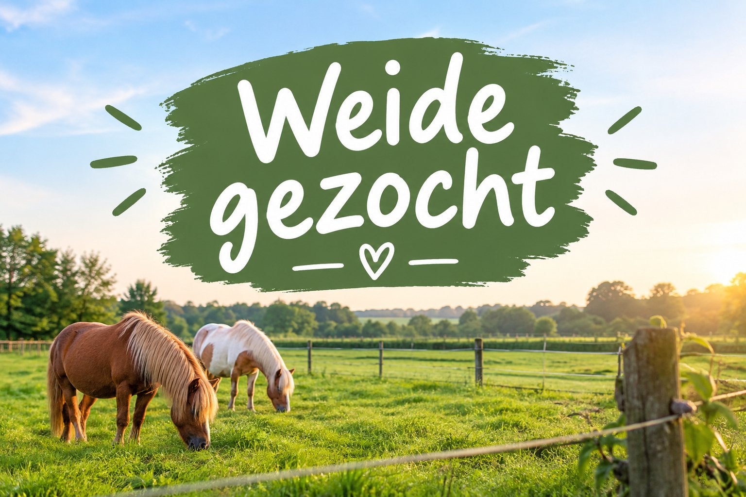 Weide gezocht te koop in Lille 2275, Dieren en Toebehoren, Weidegang, 2 of 3 paarden of pony's