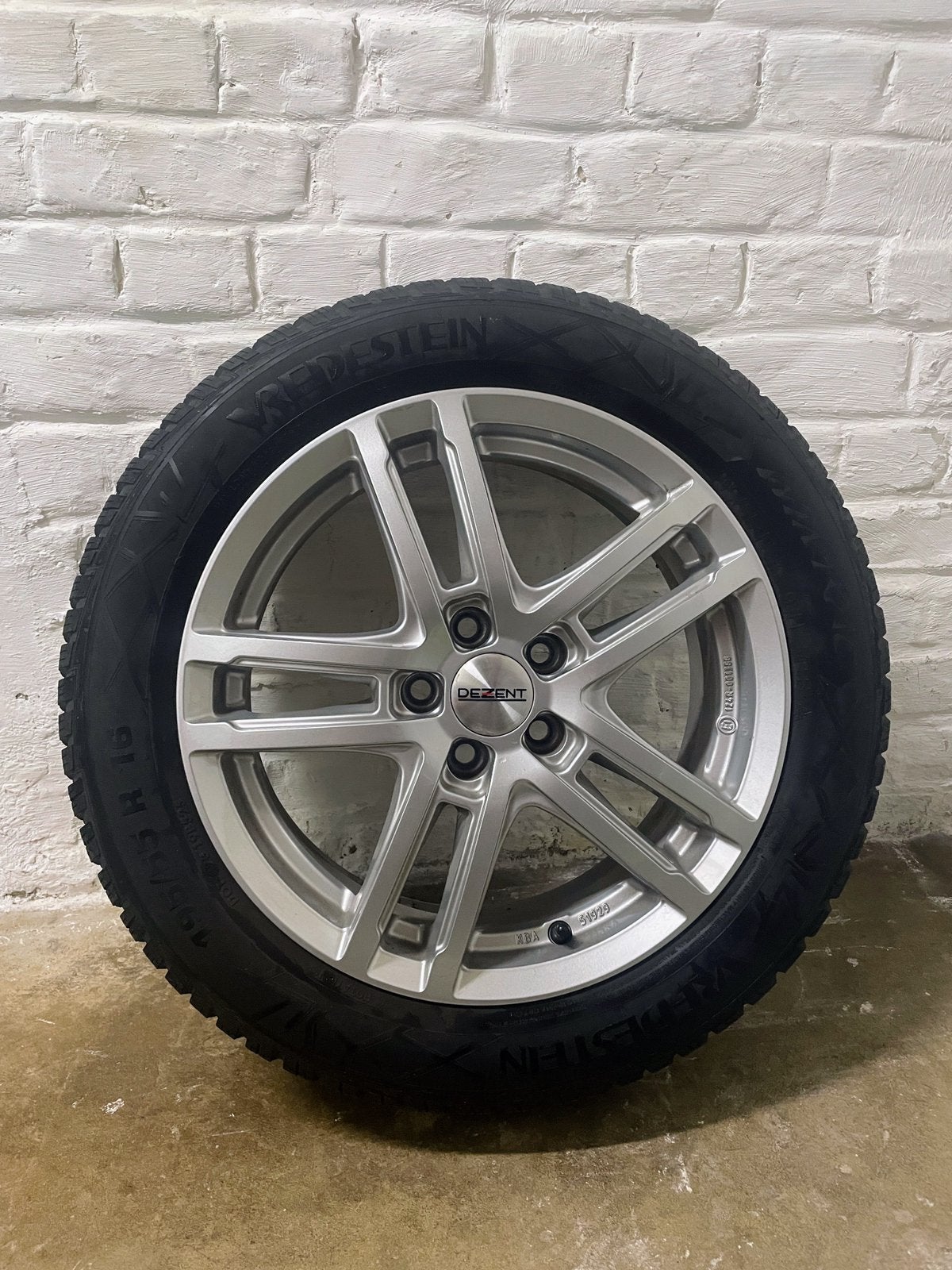 Kit 4 Pneus 195/55 R16 sur jantes acier DEZENT, Auto-onderdelen, Banden en Velgen, Ophalen, Gebruikt, 16 inch, Banden en Velgen