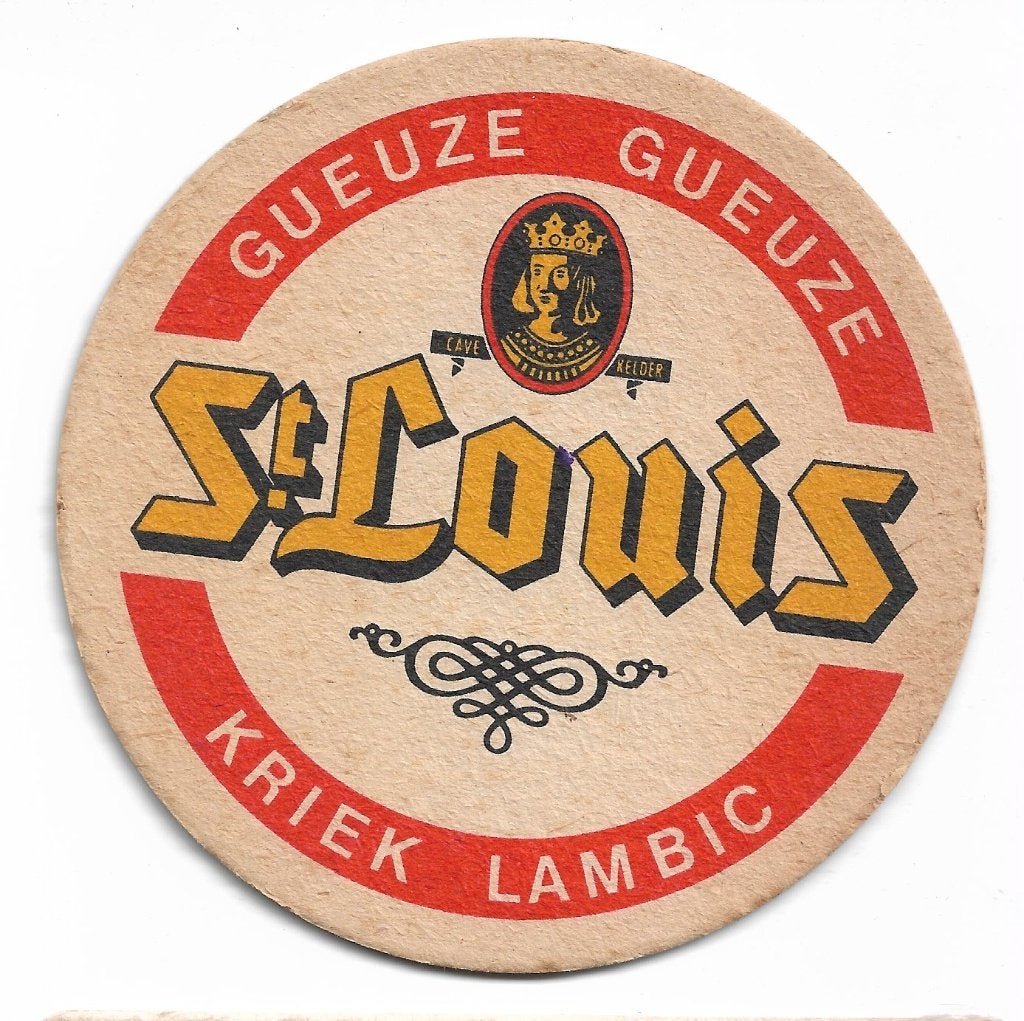 sous bock Gueuze Lambic St Louis, Ophalen of Verzenden, Zo goed als nieuw, Viltje(s)