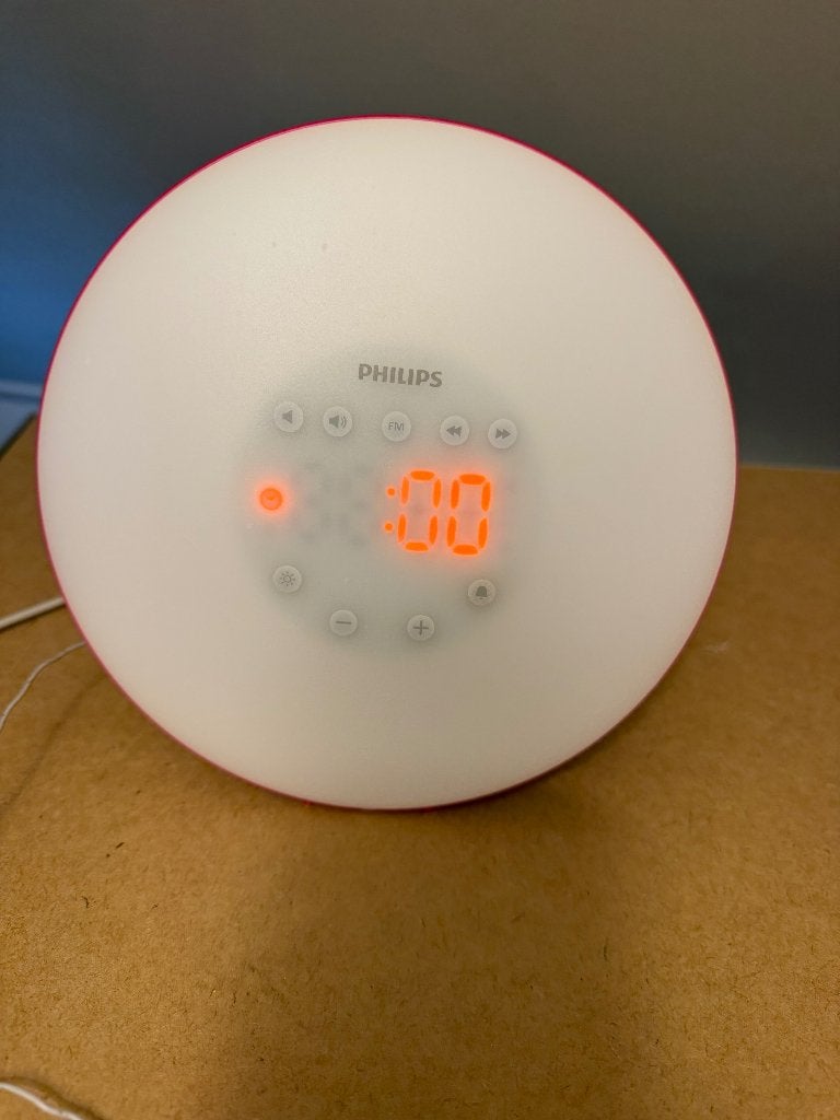 Philips Wake-up Light HF3500/01 - Wekker met licht, Elektronische apparatuur, Ophalen of Verzenden, Gebruikt, Digitaal