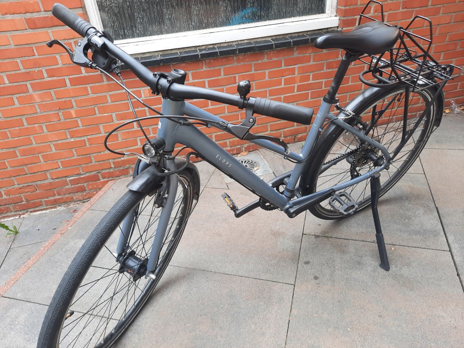 ELOPS Decathlon stadsfiets 500 hoog frame maat s 
Stadsfiets, Ophalen, Velgrem, Fietsfabriek, 1 kind