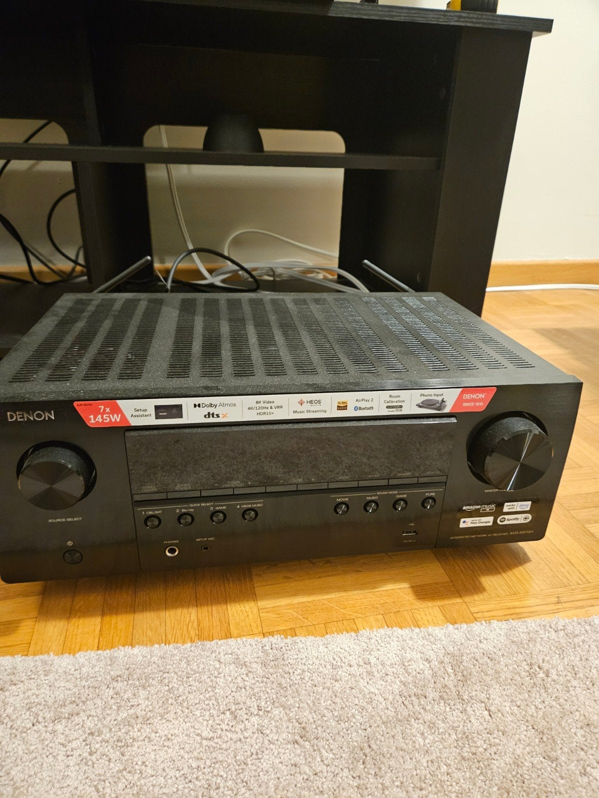 Denon AVR-S970H Home Theater Receiver, TV, Hi-fi & Vidéo, Amplificateurs & Ampli-syntoniseurs, Enlèvement, Denon