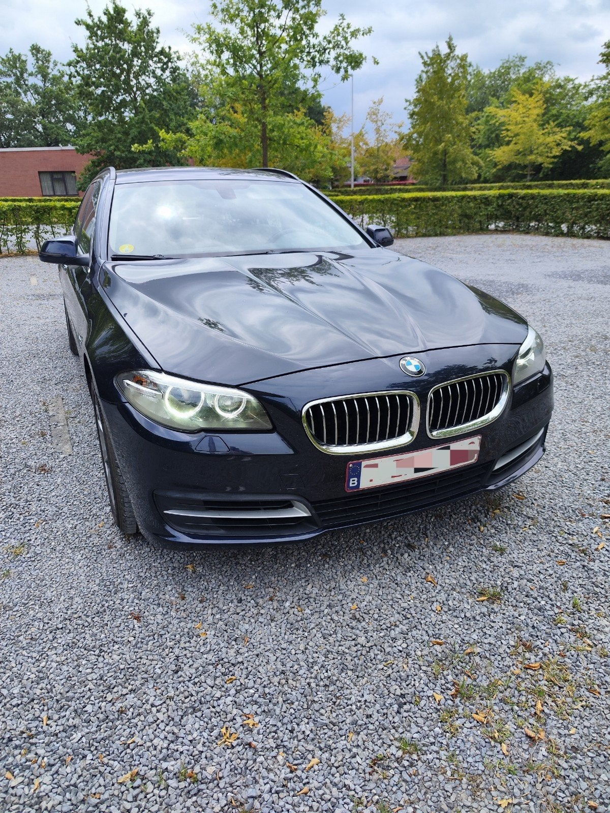 BMW 518D F11 Luxury Line, Auto's, BMW, Blauw, Leder, 5 deurs, Particulier