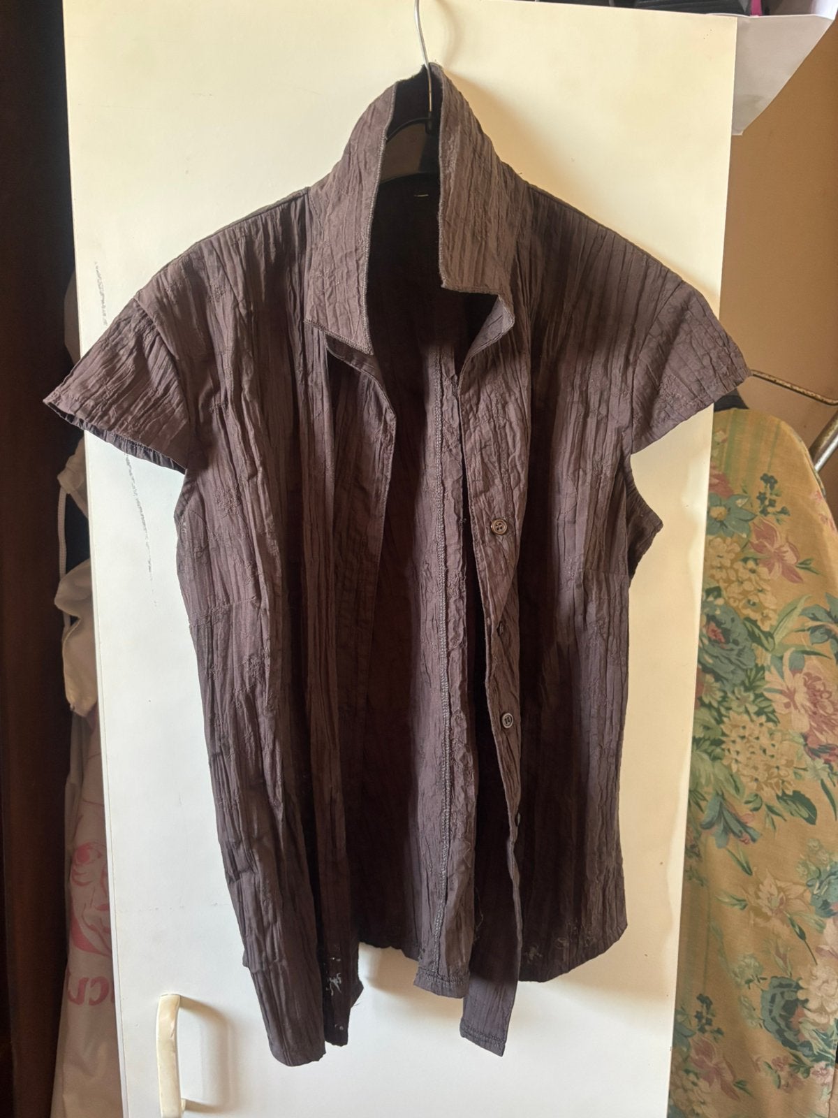 blouse, Kleding | Dames, Ophalen of Verzenden, Zo goed als nieuw, Maat 36 (S), Bruin