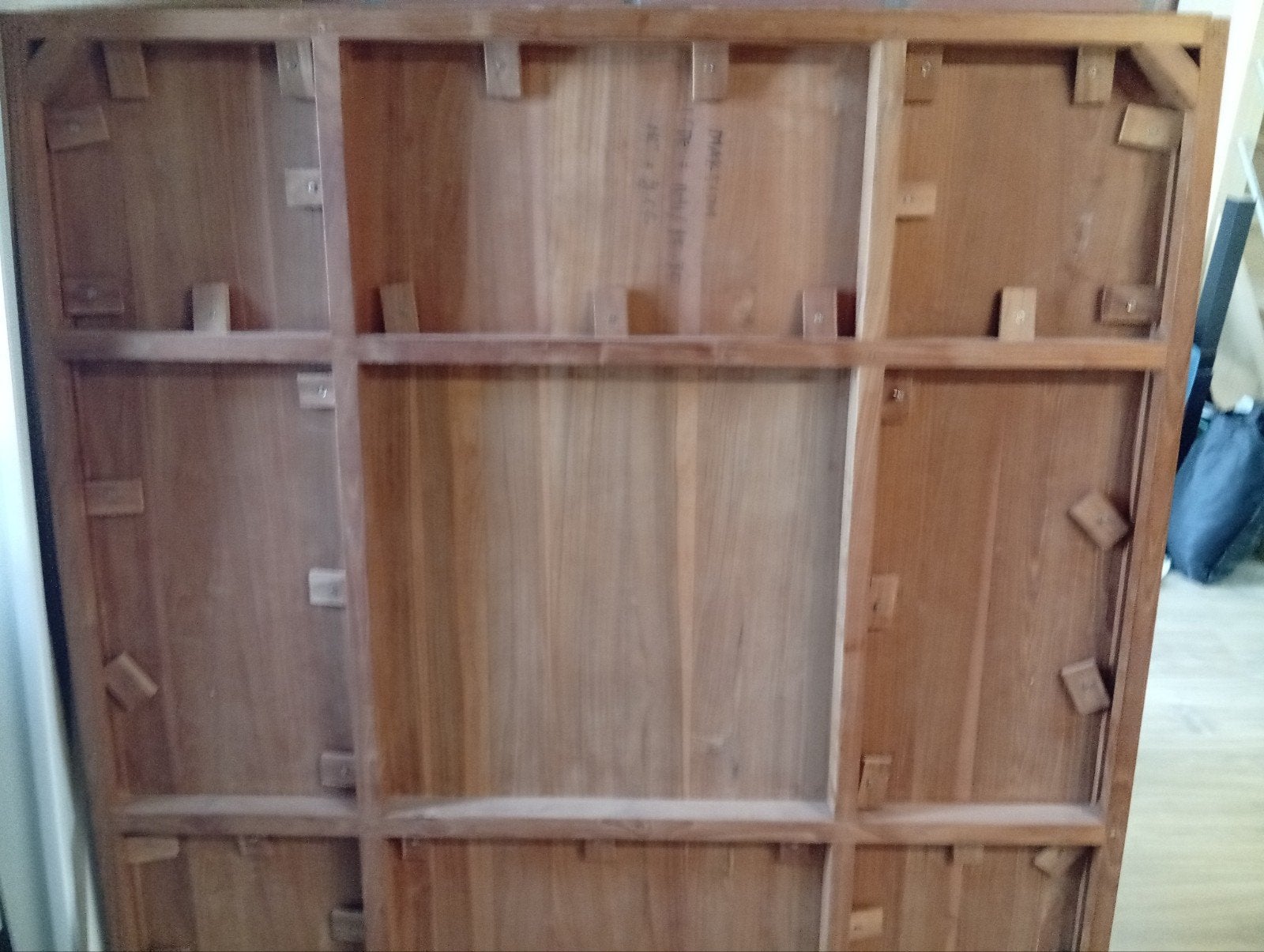 massieve houten tafel vierkant, Huis en Inrichting, Ophalen, Vierkant