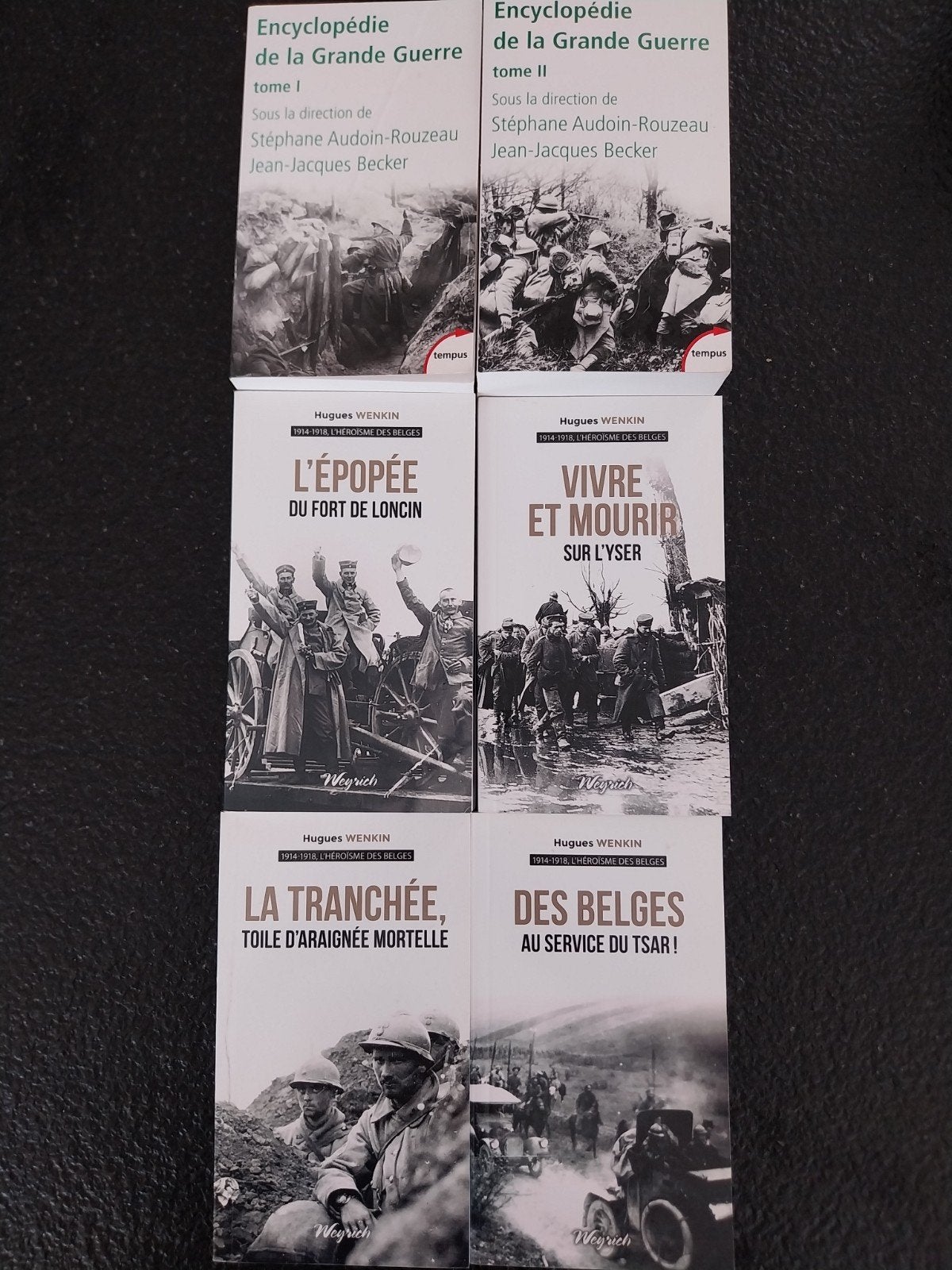 6 livres de guerre 14/18, Livres, Enlèvement ou Envoi