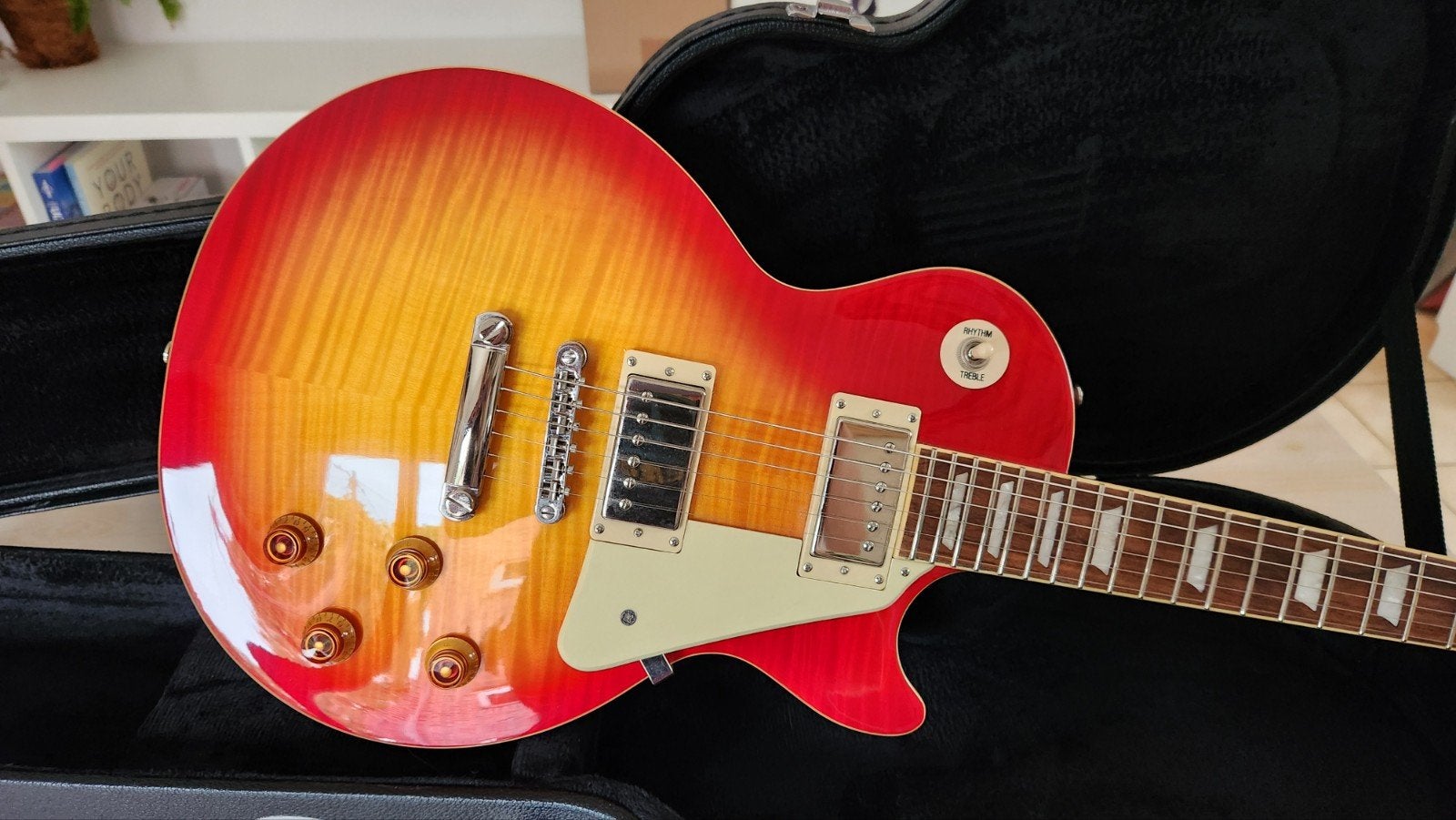 Epiphone Les Paul Standard Pro + Étui rigide, Musique & Instruments, Enlèvement, Utilisé, Semi-solid body, Epiphone