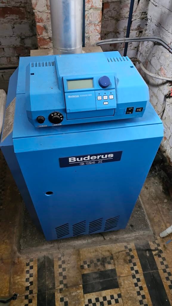 Gasketel Buderus G124X-32 (31.6kW) + Ecomatic 2000 |, Doe-het-zelf en Bouw, Verwarming en Radiatoren, Gebruikt, Cv-ketel of Combi-ketel