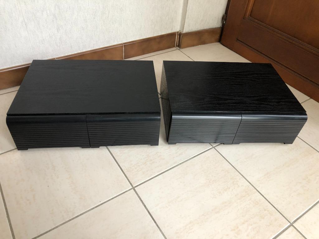 Vintage opbergkastjes (2) voor VHS-cassettes, Ophalen, Zo goed als nieuw, Hout, 25 tot 75 discs