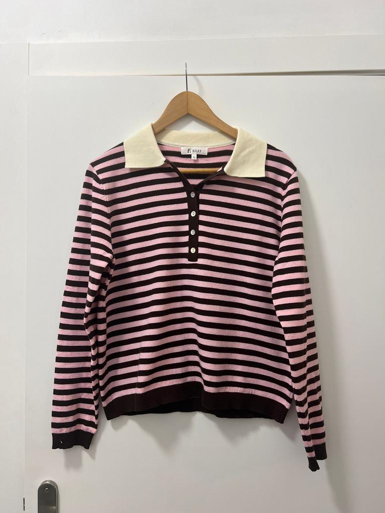 Polo Lange Mouwen Kilky (Perla Bella De Mama) TU, Kleding | Dames, Kilky, Ophalen of Verzenden, Nieuw, Bruin