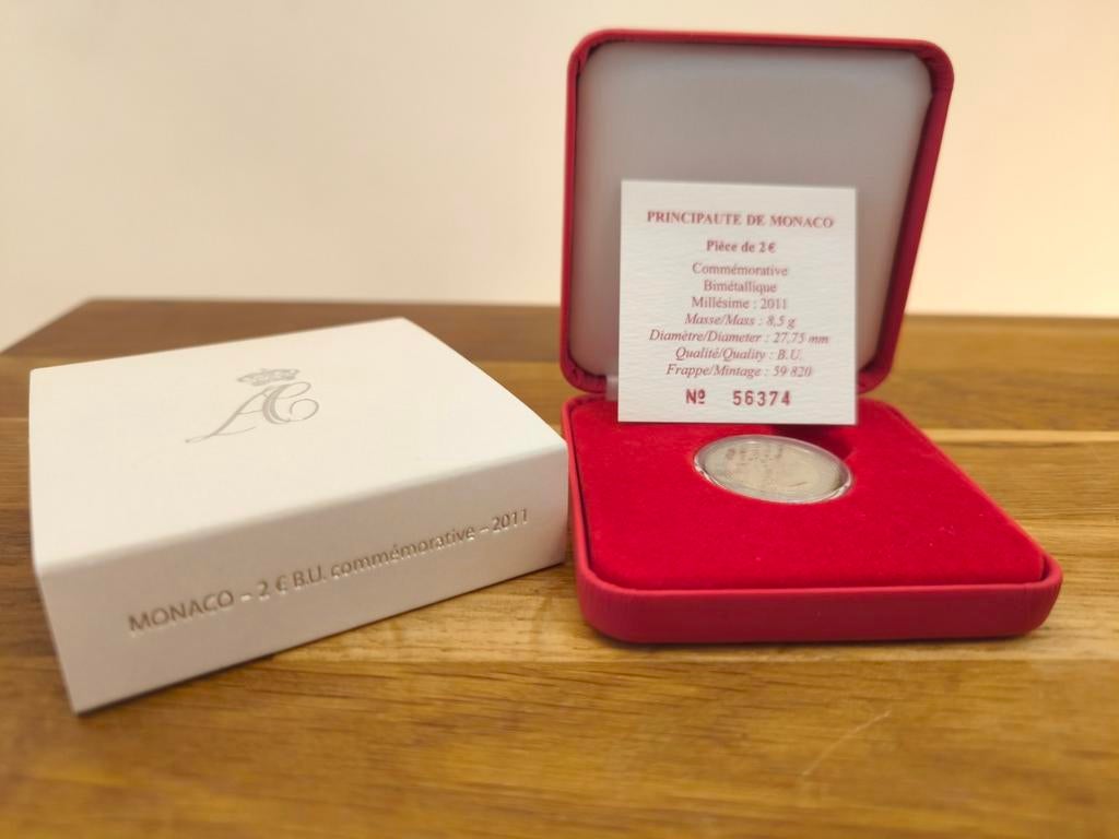2 euro commémorative BU Monaco 2011 Mariage Princier, Enlèvement, Monaco