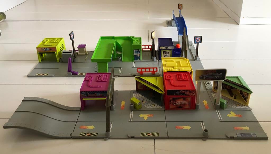 hot wheels straten parcours autootjes, Ophalen of Verzenden
