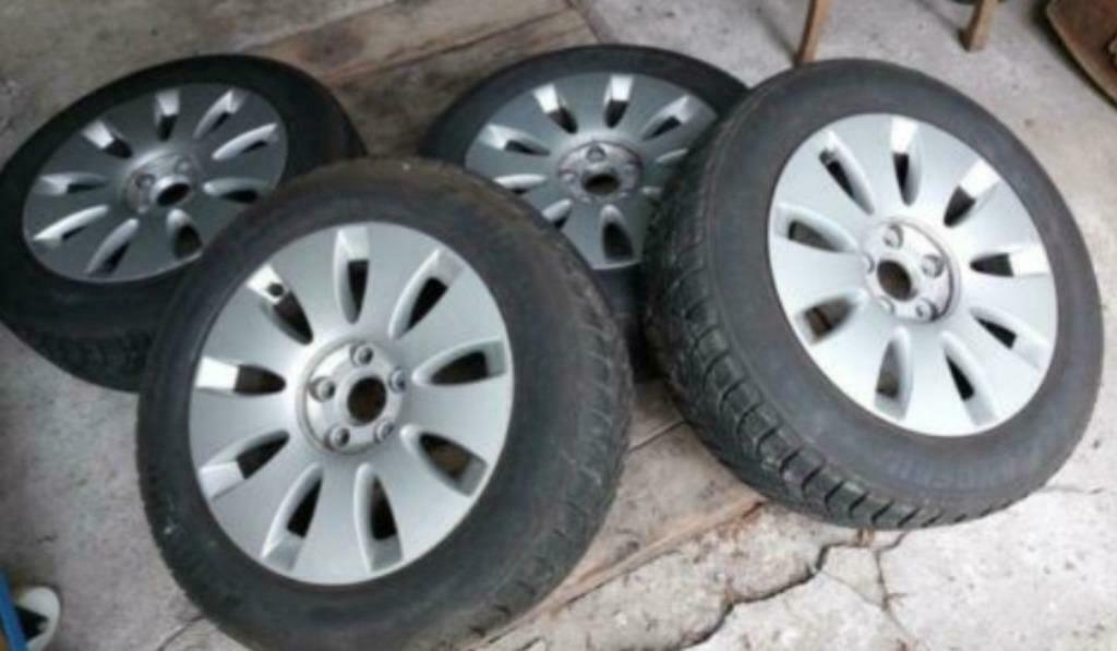 4 jantes alliage 16 pouces originale Audi A3 (5×112), Enlèvement, Utilisé, Seat