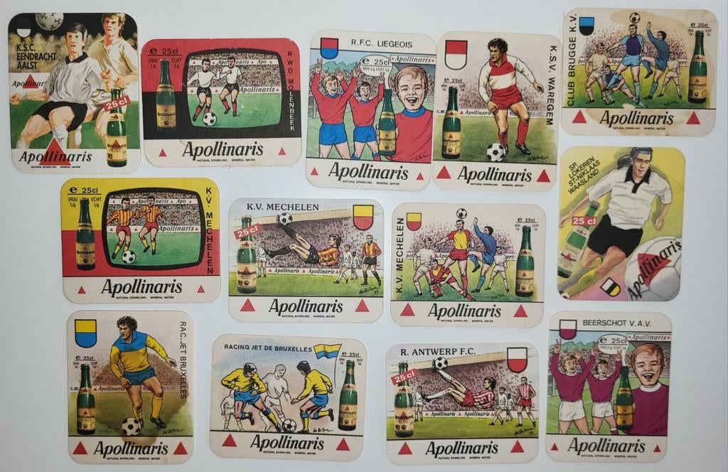 bierkaartjes 1989 apollinaris voetbal teams voetbalploegen, Verzamelen, Ophalen of Verzenden, Gebruikt, Gebruiksvoorwerp