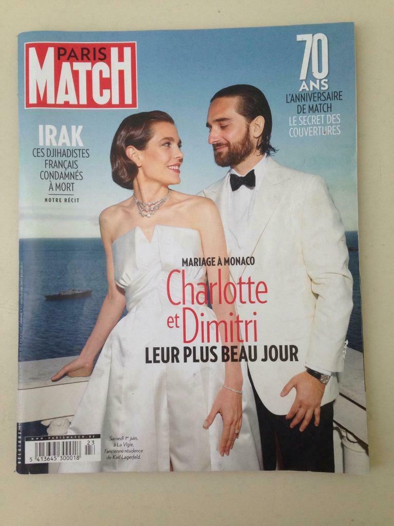 Paris Match Charlotte Casiraghi en Dimitri Rassam / 70 jaar, Ophalen of Verzenden, Zo goed als nieuw