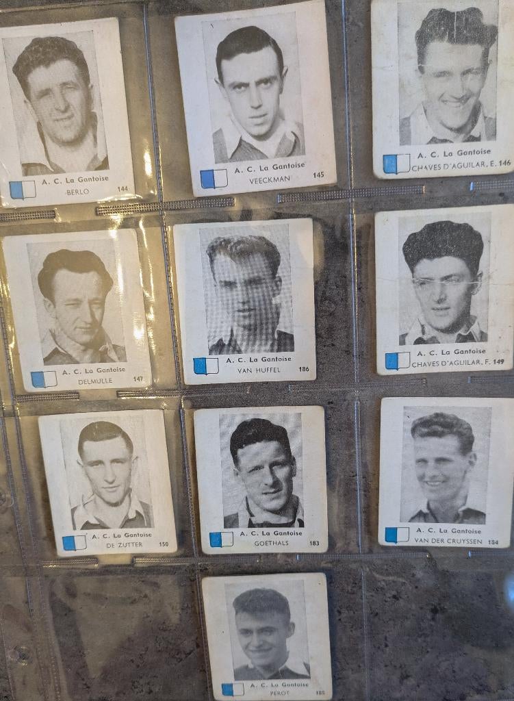 Voetbal prenten BELGIAN CHEWING GUM  1950/51 LA GANTOISE 10X, Verzenden
