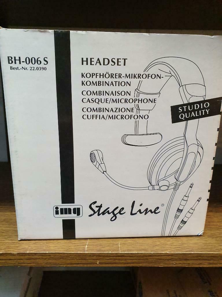 combiné casque micro Stage Line BH-006S, Enlèvement, Neuf, Autres marques