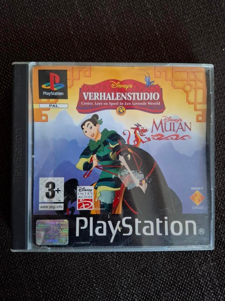 PS1 Disney's Verhalenstudio Mulan (compleet), Games en Spelcomputers, Games | Sony PlayStation 1, Ophalen of Verzenden, Zo goed als nieuw