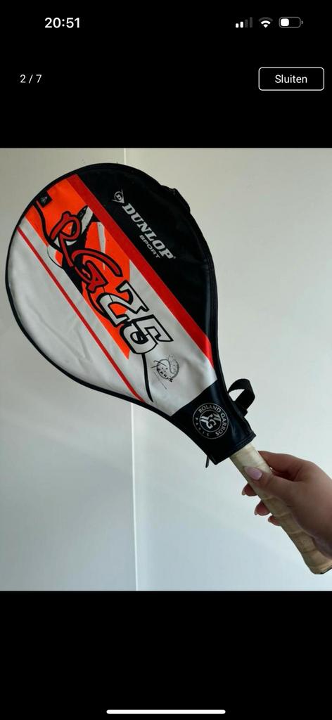 Tennis racket Dunlop Roland Garros, Enlèvement ou Envoi, Comme neuf, Raquette, Dunlop