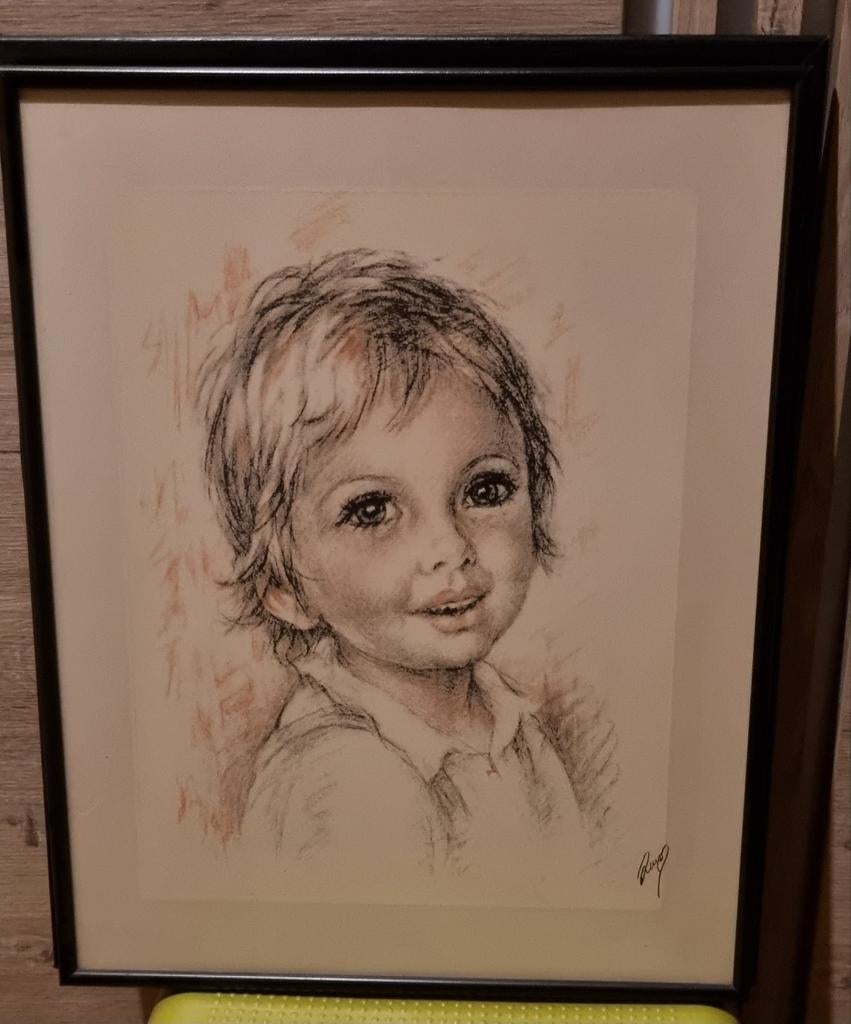 Fotokaders roos en jongen, Antiek en Kunst, Ophalen