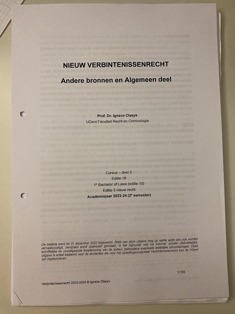 nieuw verbintenissenrecht deel 2, Enlèvement, Neuf, Enseignement supérieur, Ignace claeys